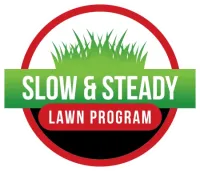 slow and steady lawn program badge icon